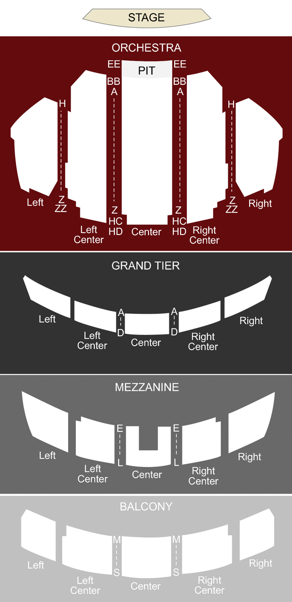 Copley Symphony Hall, San Diego, CA Seating Chart & Stage San Diego